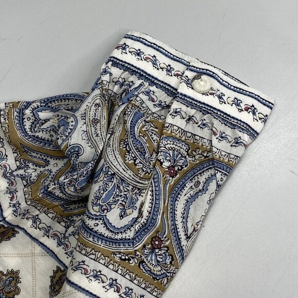 NEW VERONICA BEARD Lollie Paisley Button-Down Blouse – White Dove/Multi – S - Picture 3 of 12